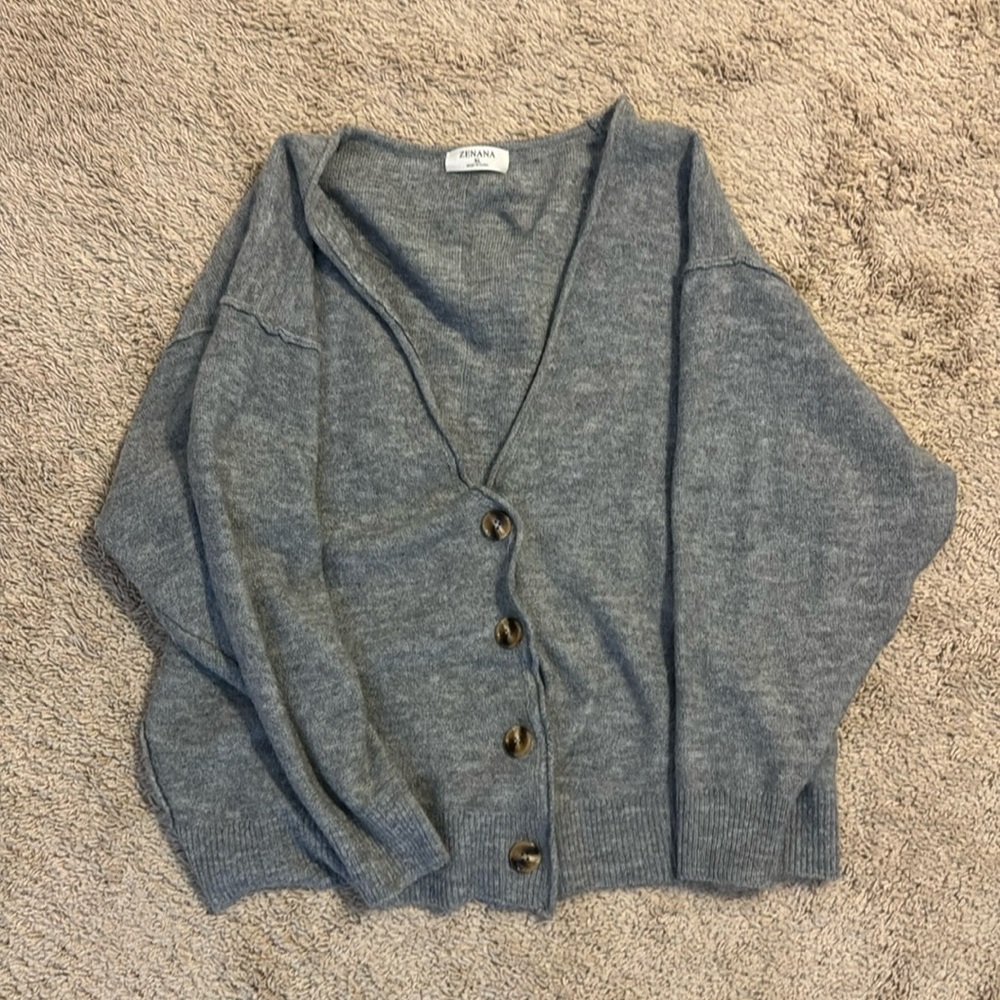 Slouchy oversized crop sweater